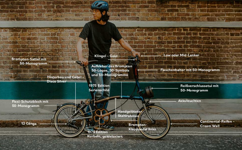 Brompton C Line 1975 Edition - Mid Lenker