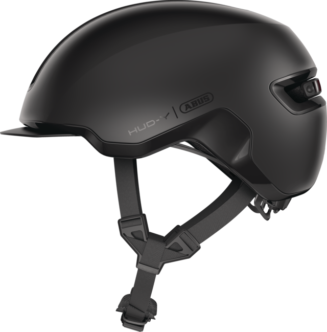 ABUS HUD-Y Fahrradhelm in Velvet Black