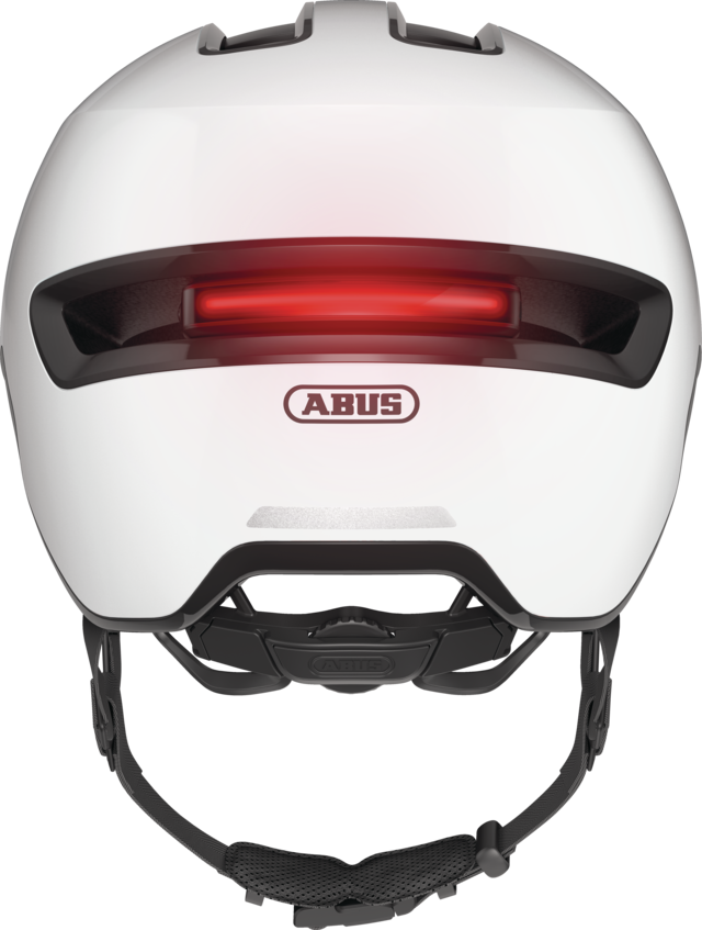 ABUS HUD-Y Fahrradhelm in Shiny White