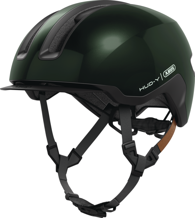 ABUS HUD-Y Fahrradhelm in Moss Green