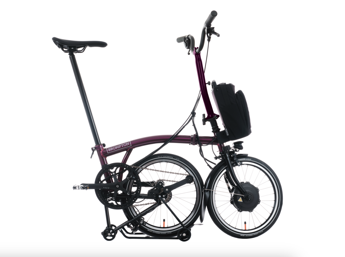 Brompton C Line Electric Amethyst Lacquer MY25 - High, 12 Gang, Gepäckträger