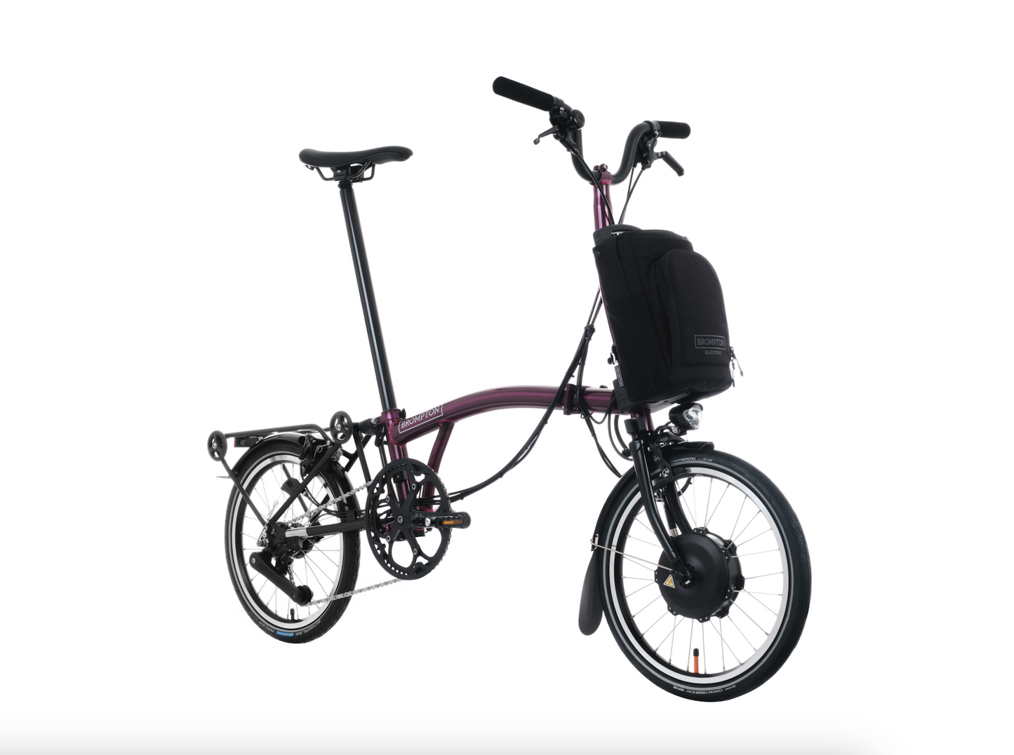 Brompton C Line Electric Amethyst Lacquer MY25 - High, 12 Gang, Gepäckträger