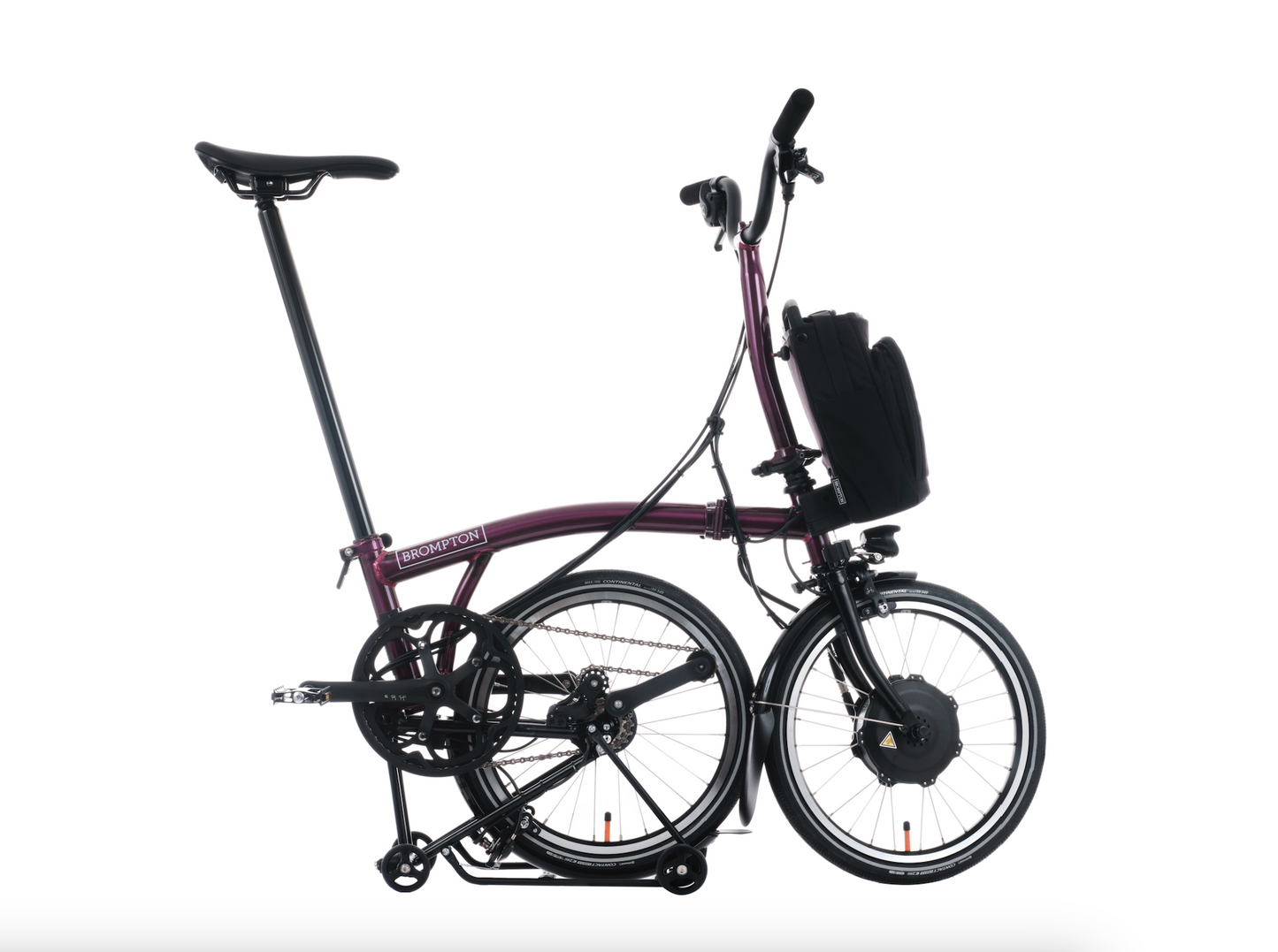 Brompton C Line Electric Amethyst Lacquer MY25 - High, 12 Gang, Gepäckträger
