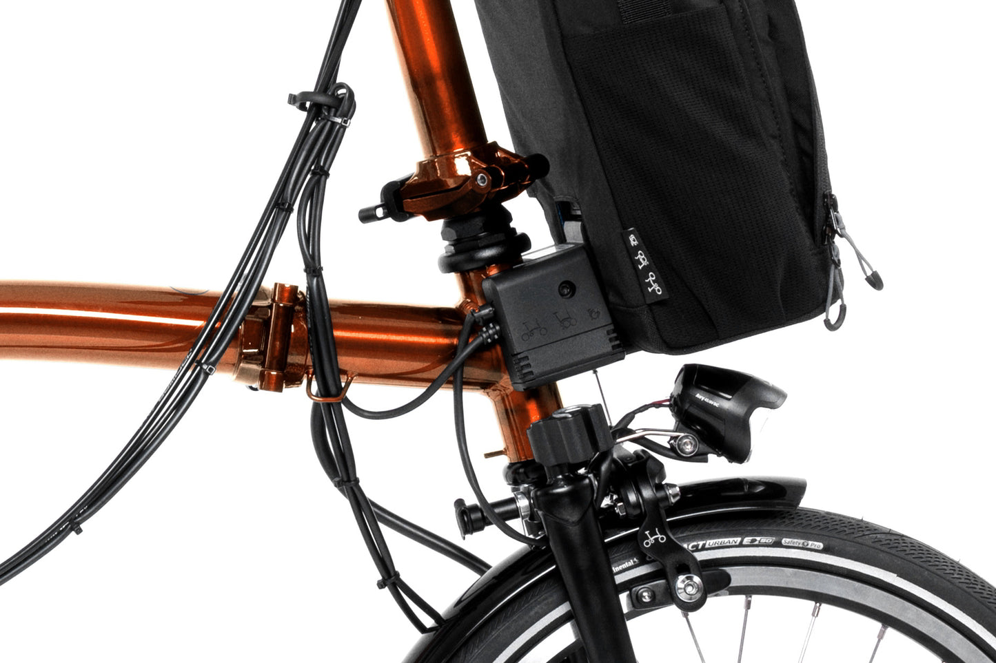 Brompton Electric P Line Flame Lacquer