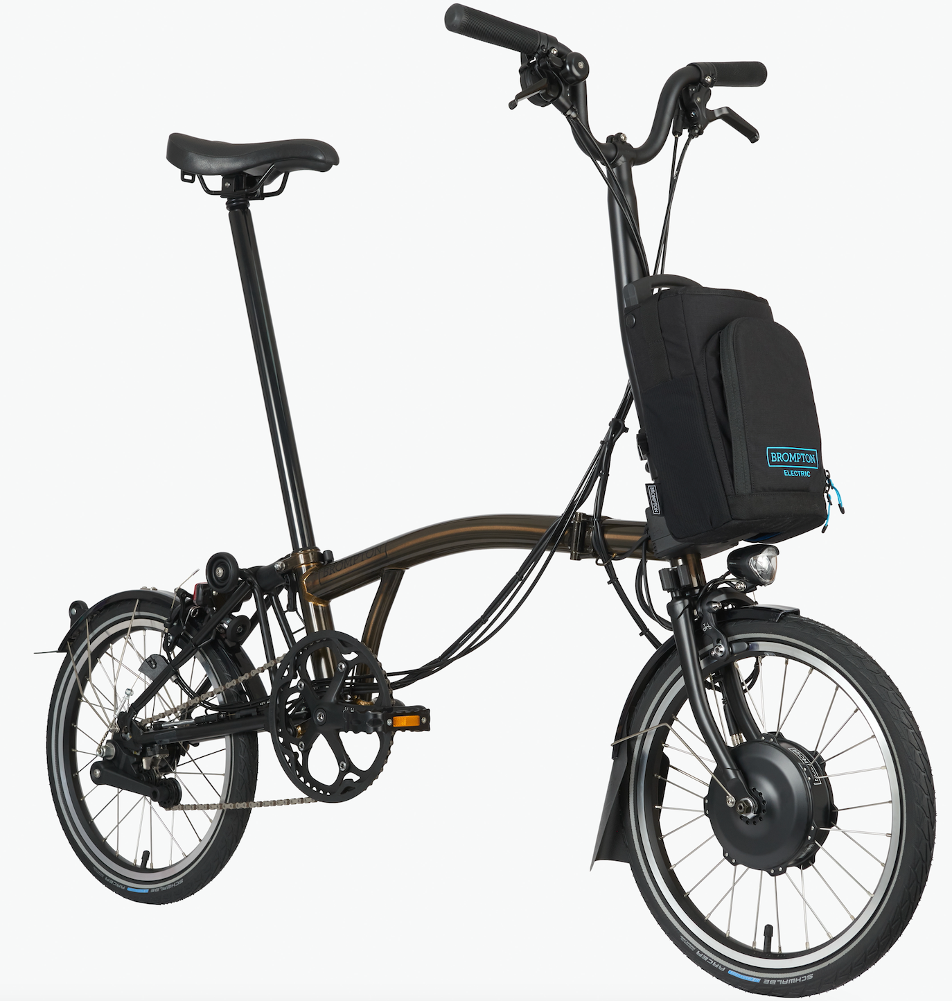 Brompton C Line Electric Black Lacquer MY24 - Mid, 12 Gang