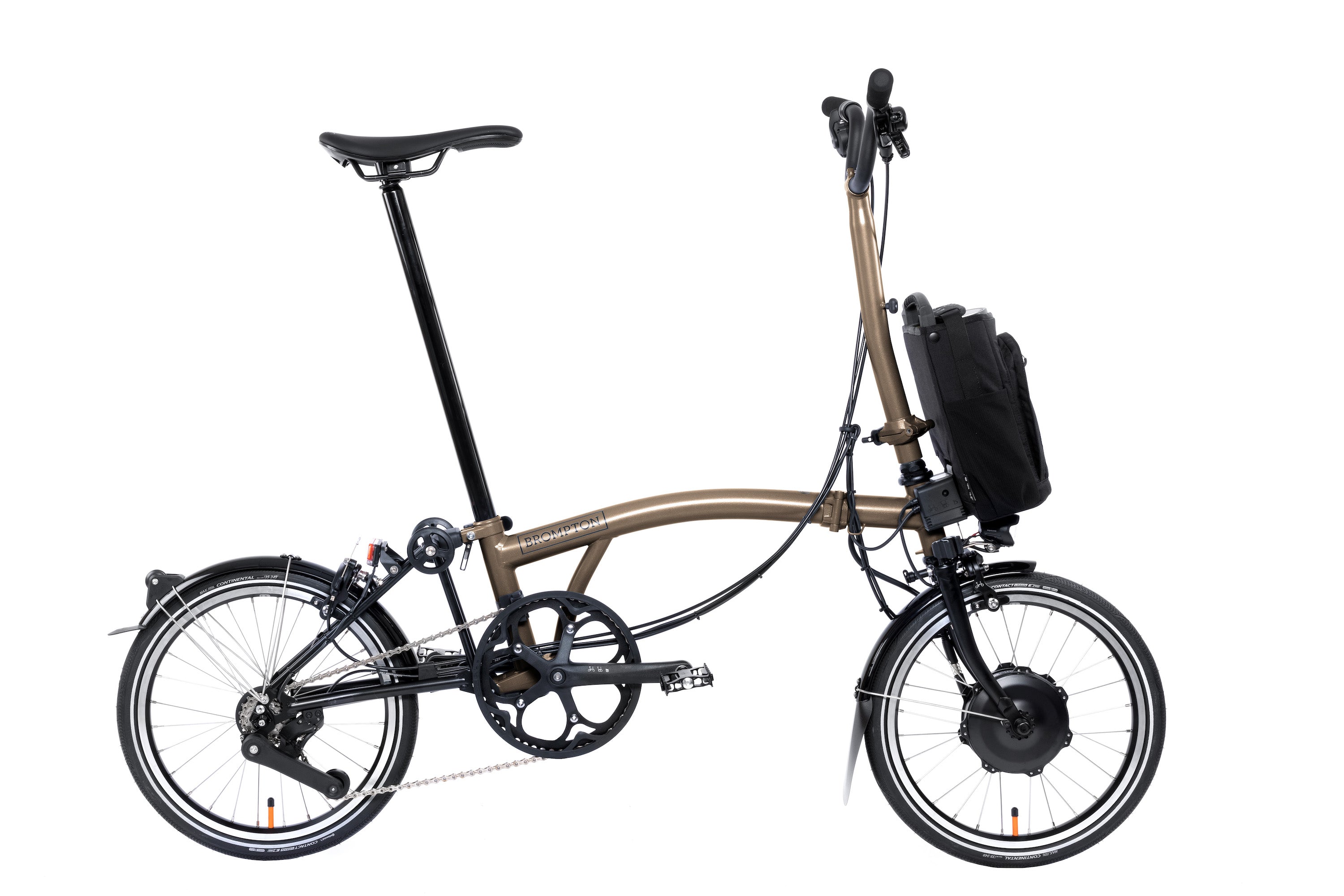 Brompton Electric P Line Bronze Sky - Mid, 12-Gang