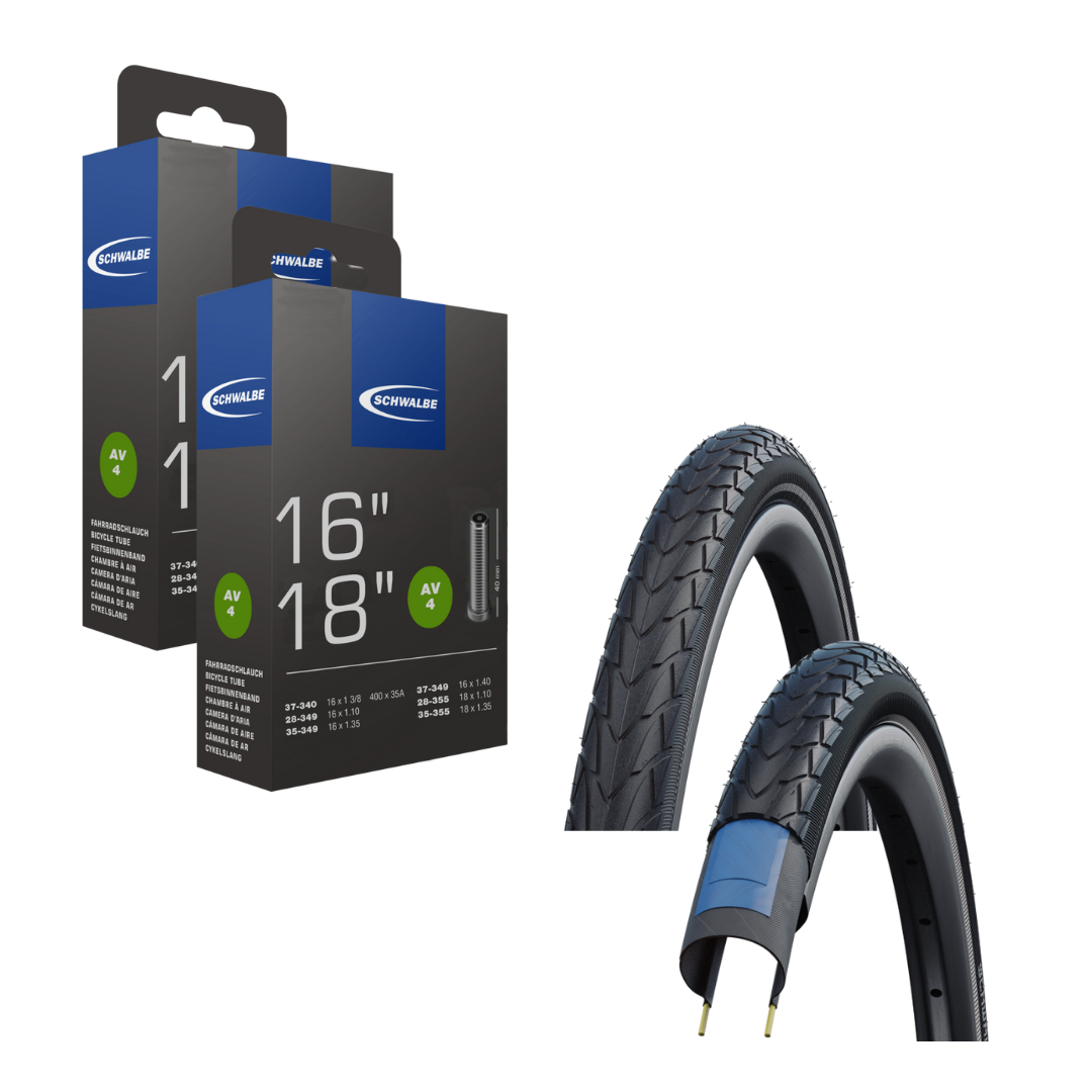 Kombi-Angebot: 2x Marathon Racer + 2x Schlauch für 16