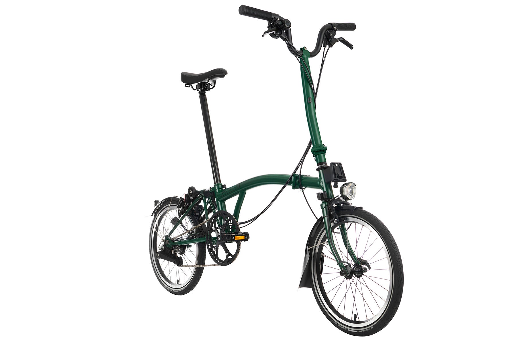 Brompton C Line Racing Green - Low, 6-Gang