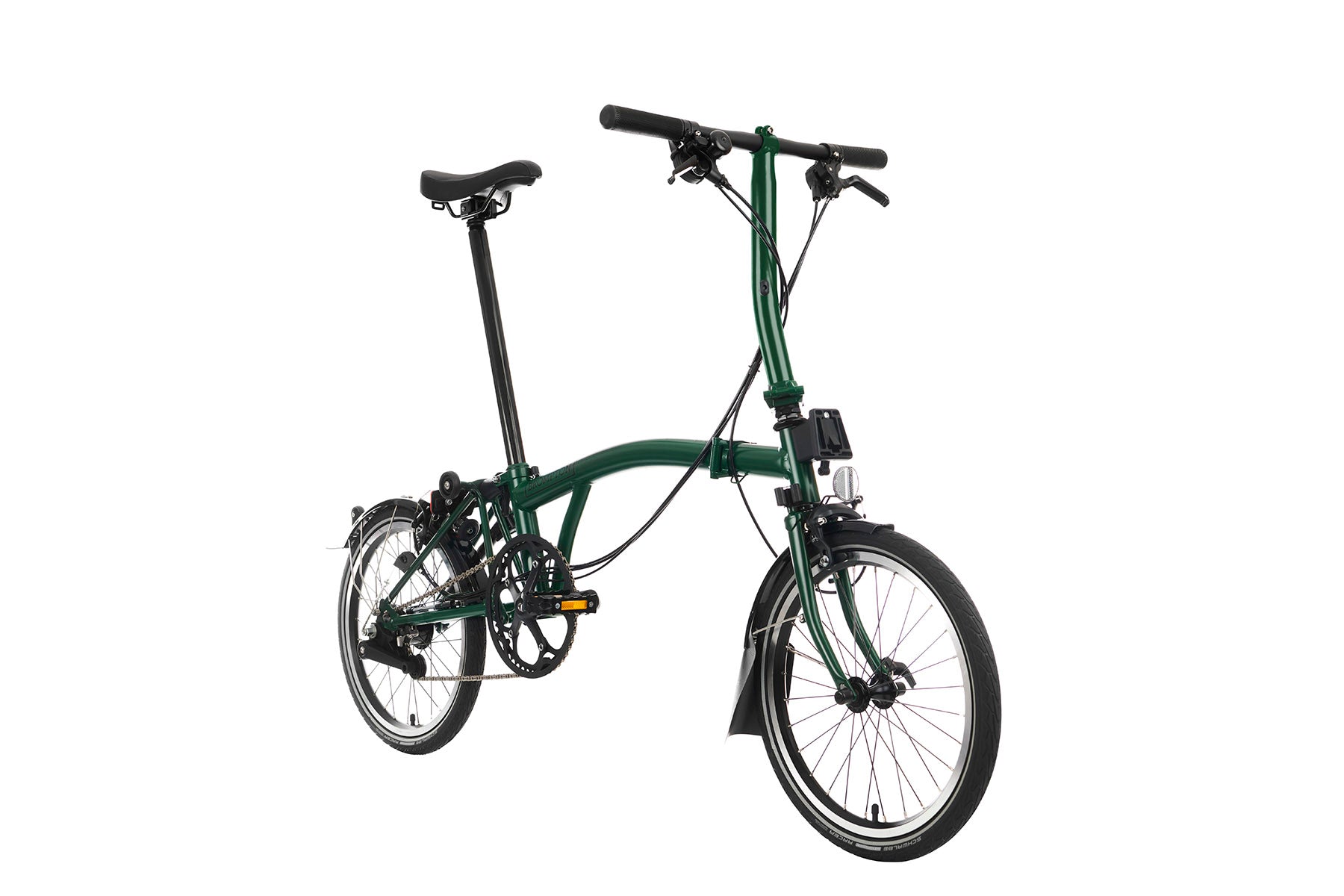 Brompton C Line Racing Green - Low, 6-Gang