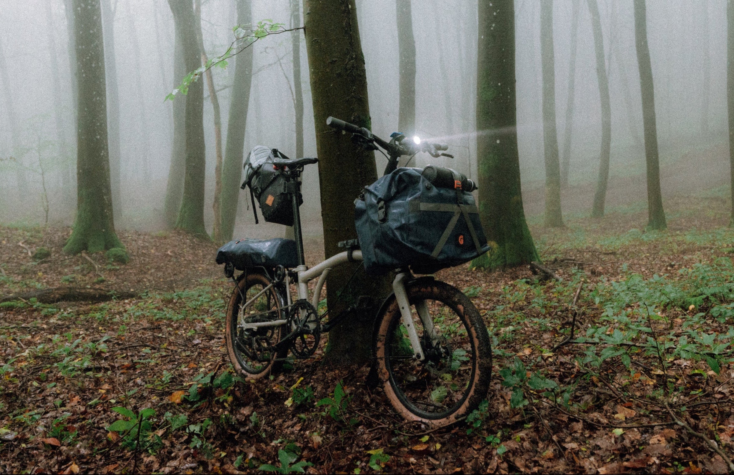 Borough Waterproof Roll Top Bag Large Navy/Grey