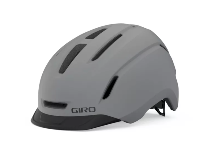 Casco De Bicicleta Giro Caden II LED - Unisex, Verde Mate, Talla L, Luz Trasera Extraíble