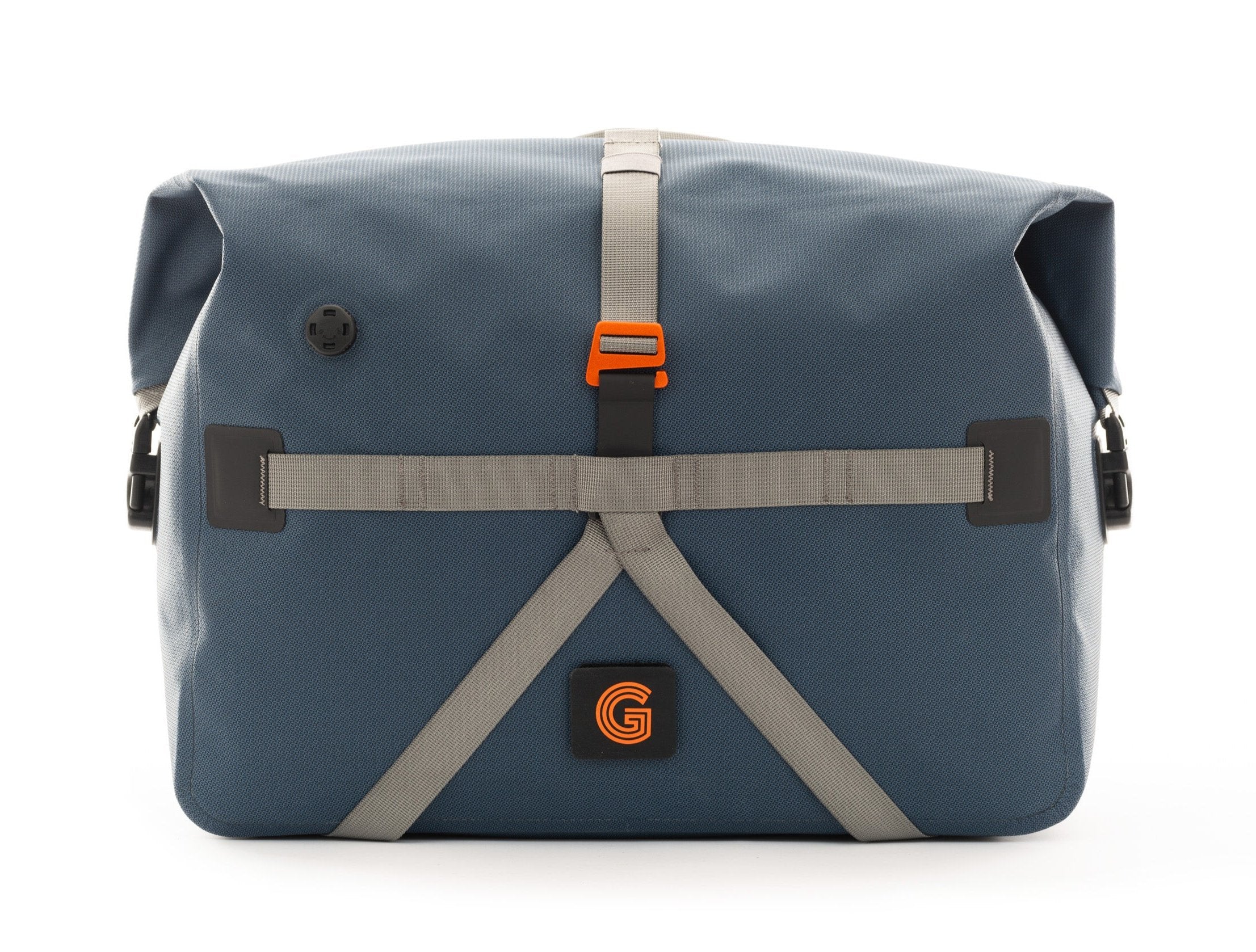 Borough Waterproof Roll Top Bag Large Navy/Grey