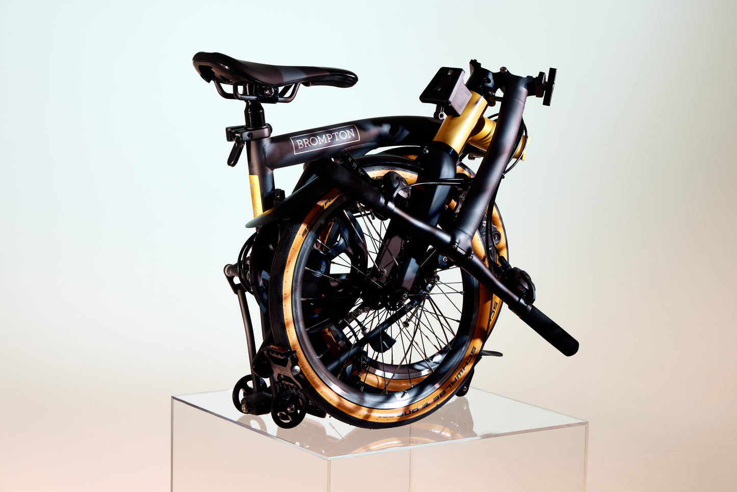 Brompton T Line Cerakote Gold Mid Lenker, 12-Gang