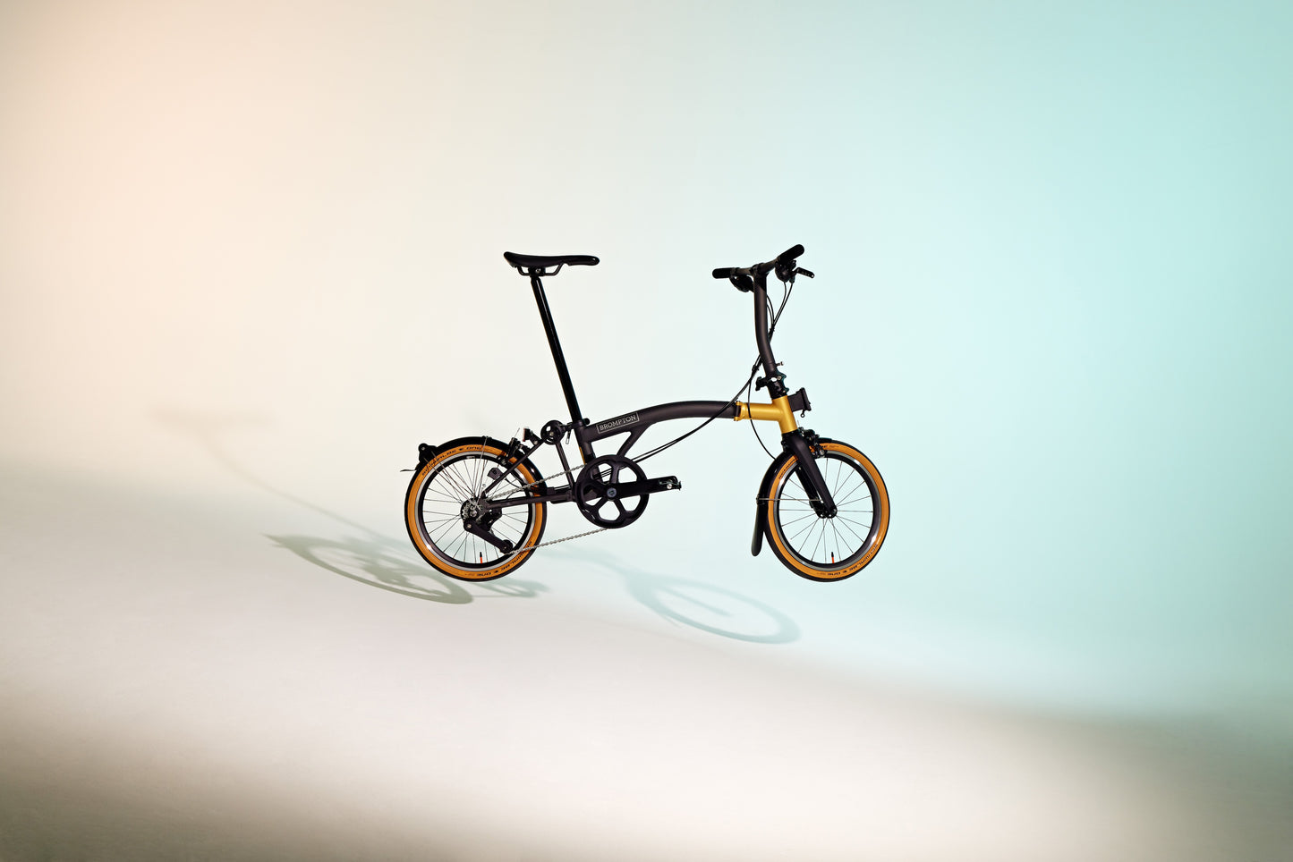 Brompton T Line Cerakote Gold Mid Lenker, 12-Gang