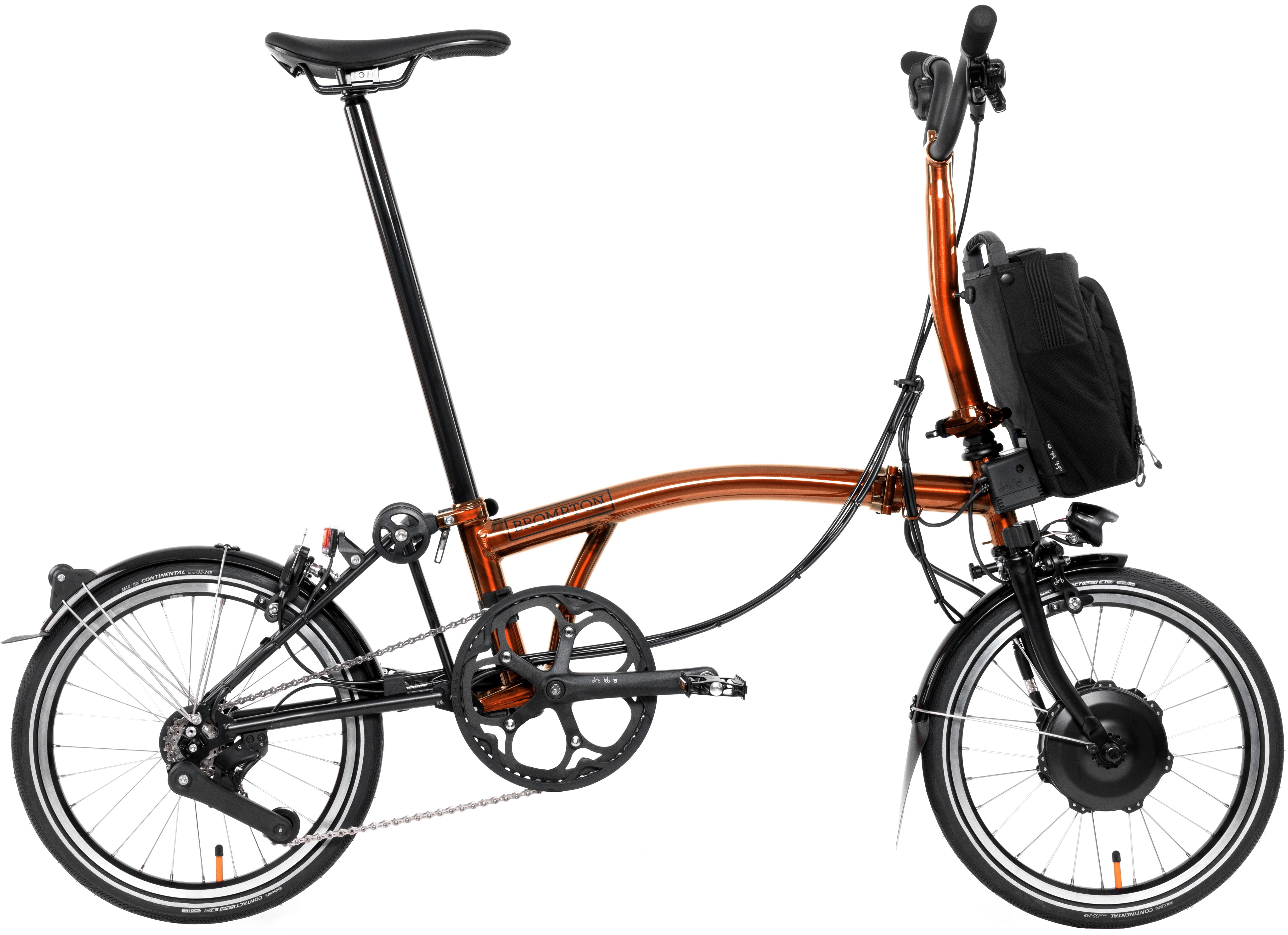 Brompton Electric P Line Flame Lacquer