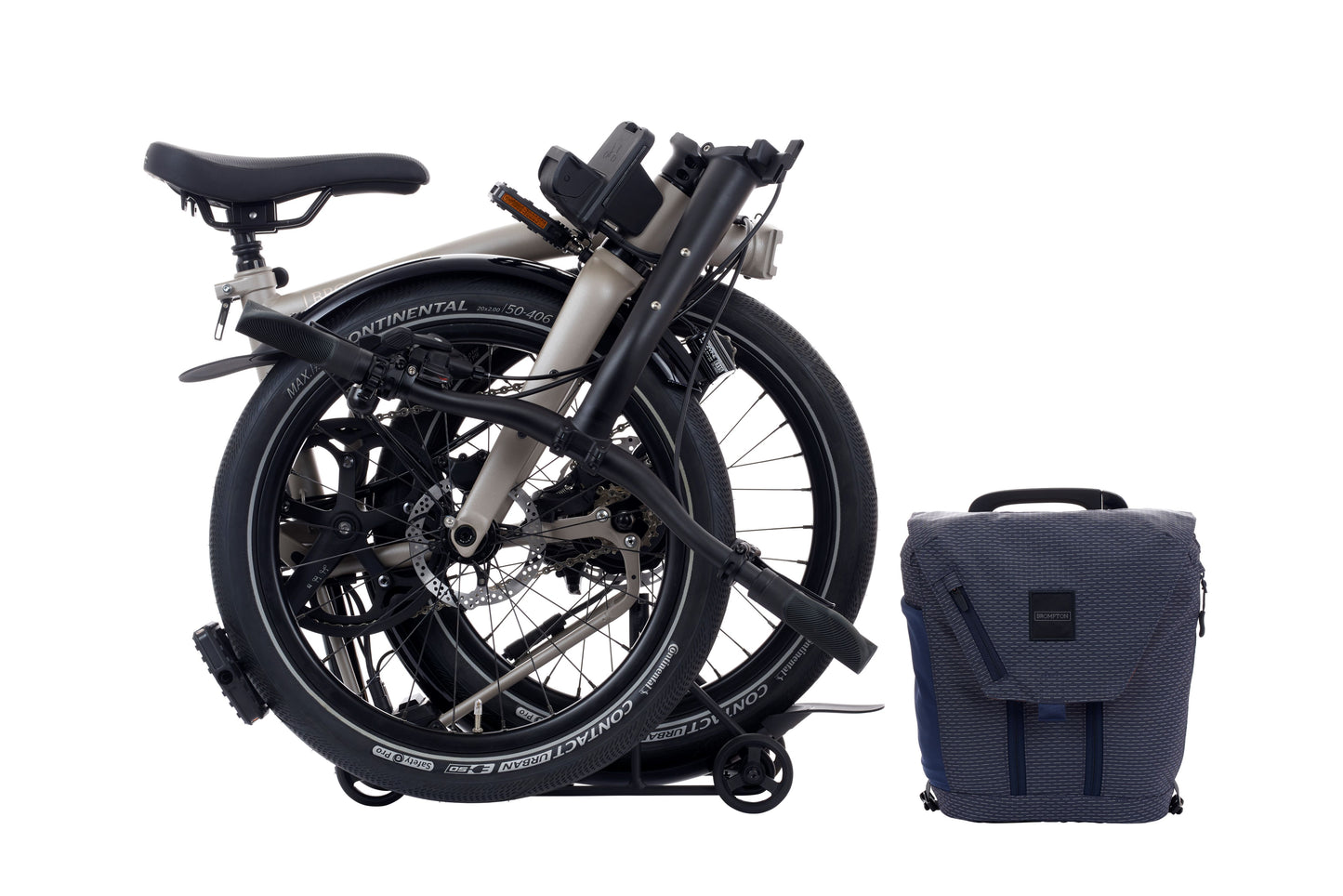 Brompton G Line Electric Traildust White Large Lenker