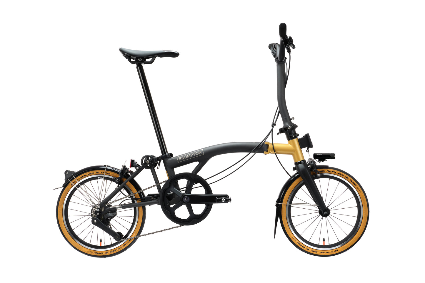 Brompton T Line Cerakote Gold Mid Lenker, 12-Gang