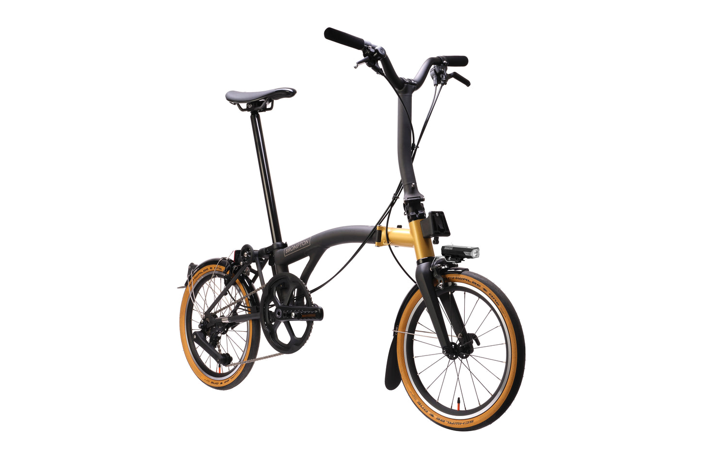 Brompton T Line Cerakote Gold Mid Lenker, 12-Gang