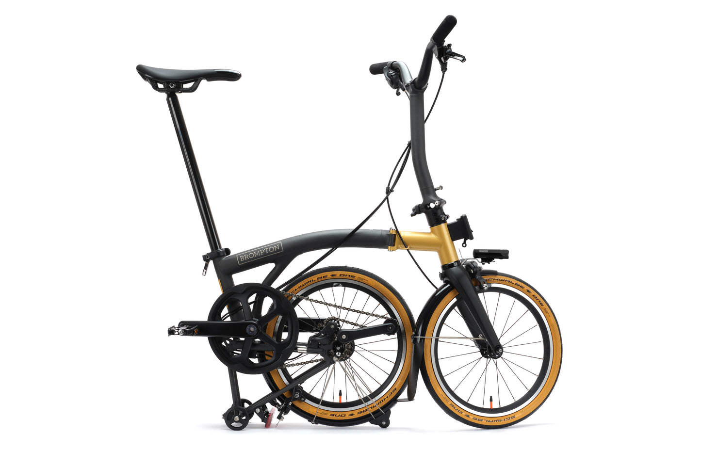 Brompton T Line Cerakote Gold Mid Lenker, 12-Gang