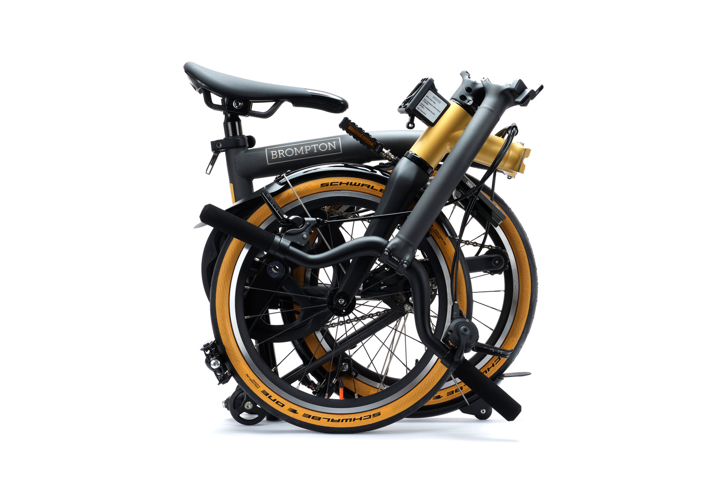 Brompton T Line Cerakote Gold Mid Lenker, 12-Gang