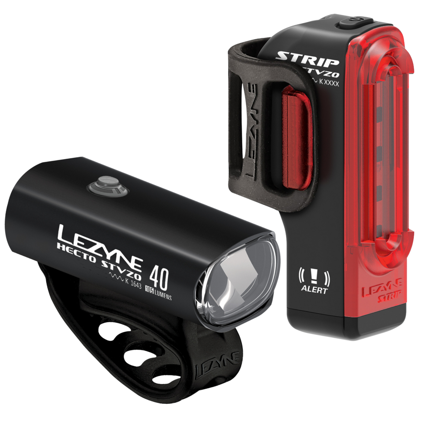 Lezyne Akkulicht-Set für Brompton G Line (Rücklicht Befestigung an der Sattelstange)