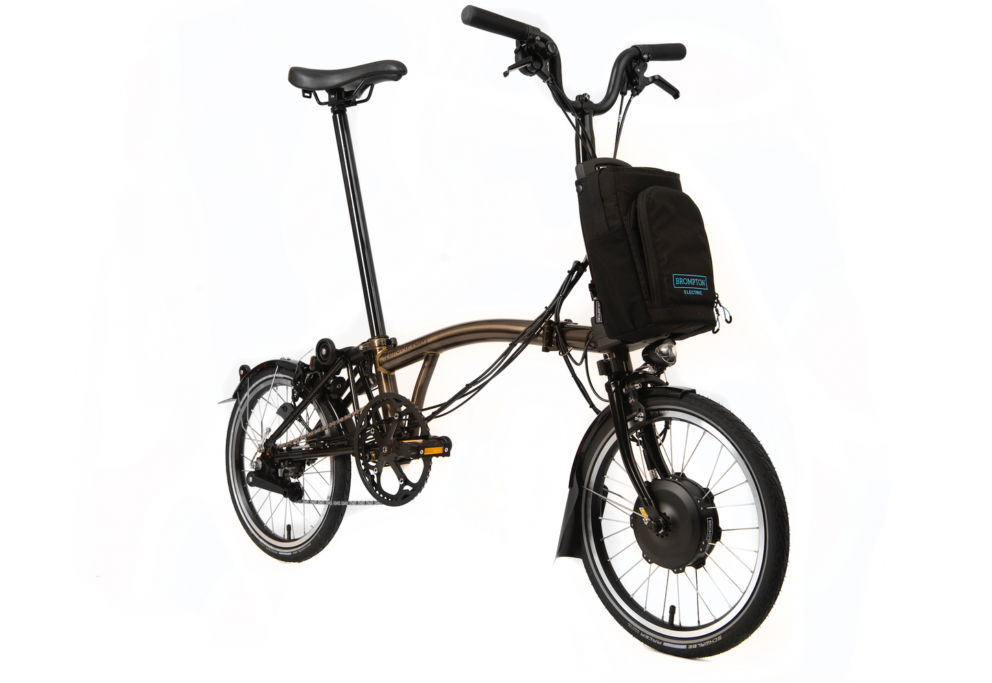 Brompton Electric C Line Black Lacquer MY22